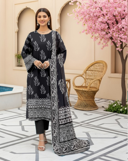 Premium Quality Lawn 3-Piece Printed
