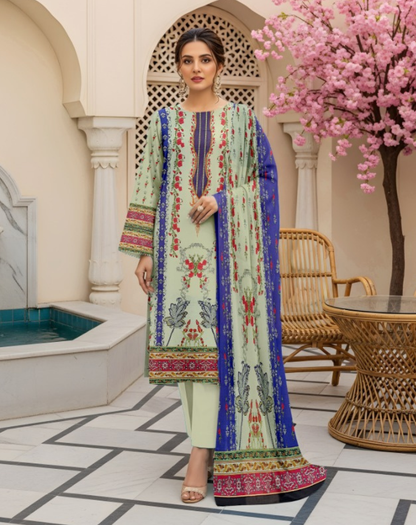 Premium Quality Lawn 3-Piece Printed
