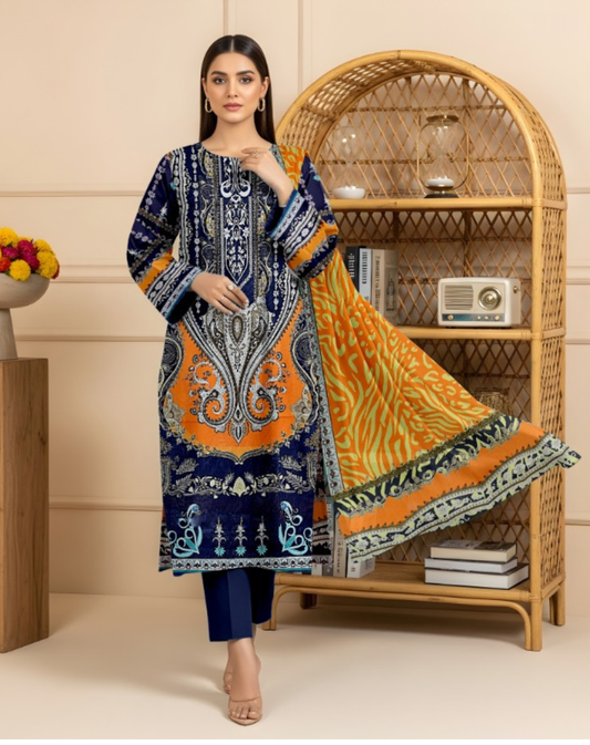 Luxury Lawn 3-Piece Suit Summer Collection