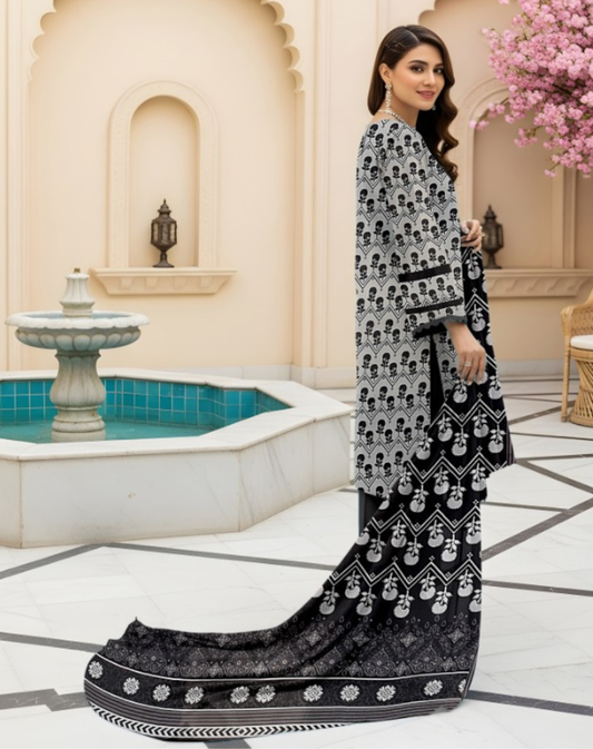 Premium Quality Lawn 3-Piece Printed