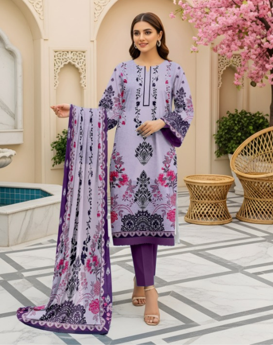 Premium Quality Lawn 3-Piece Printed