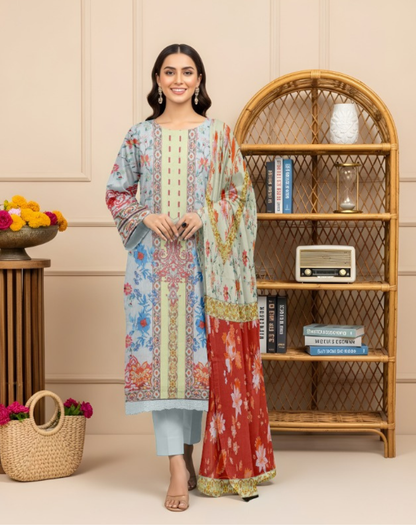 Luxury Lawn 3-Piece Suit Summer Collection