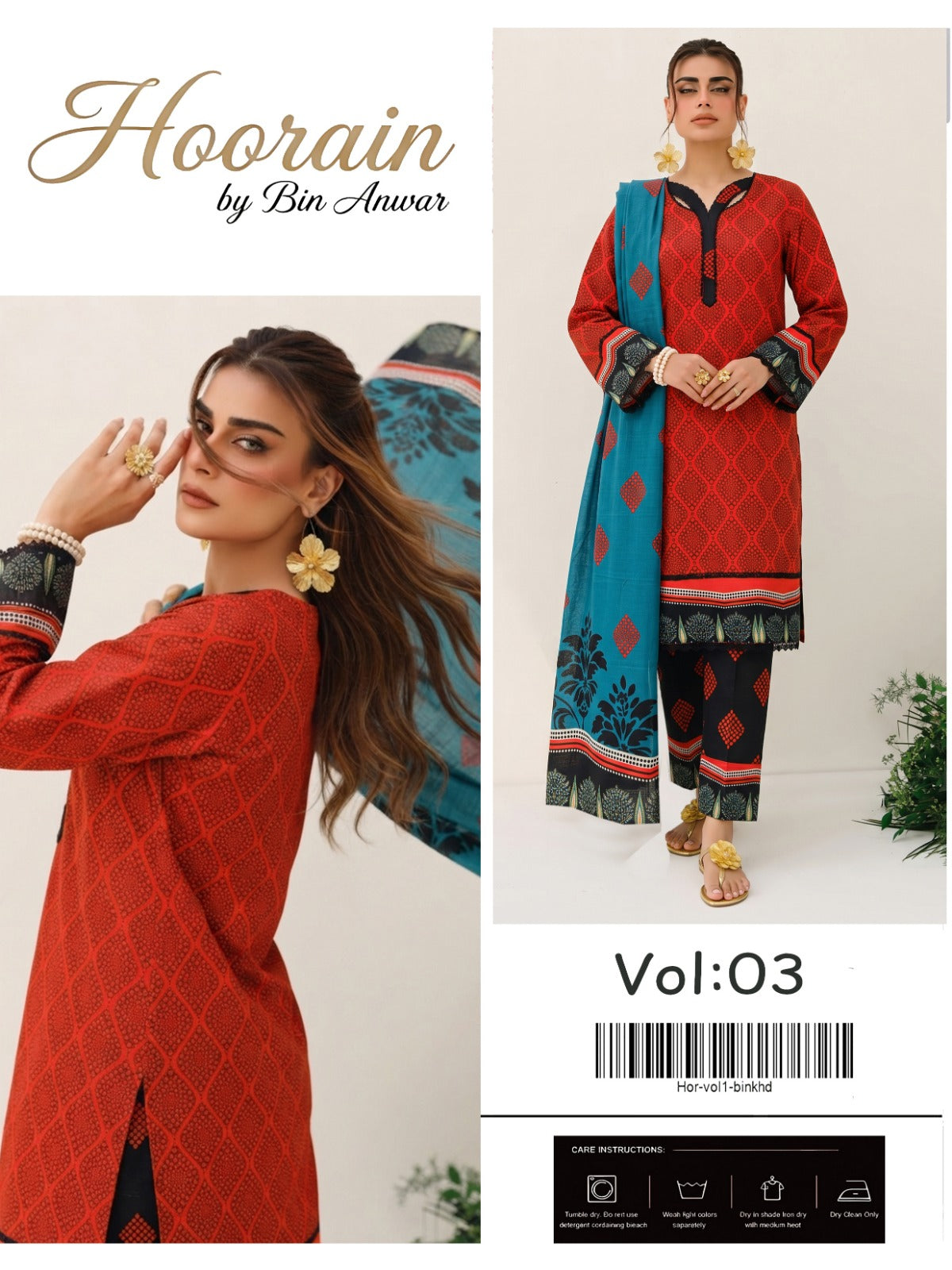 VOLUME NO 2 BUNDLE OF 10 KHADDAR UNSTITCHED 3 PEICE SUIT DIGITAL PRINT