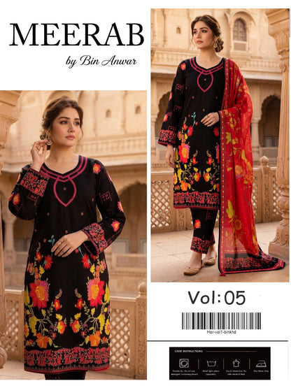 VOLUME NO 2 BUNDLE OF 10 KHADDAR UNSTITCHED 3 PEICE SUIT DIGITAL PRINT