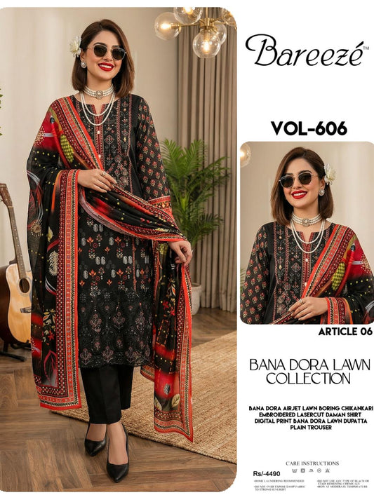 CHICKEN KARI LUXURY LAWN 3PEICE UNSTITCH