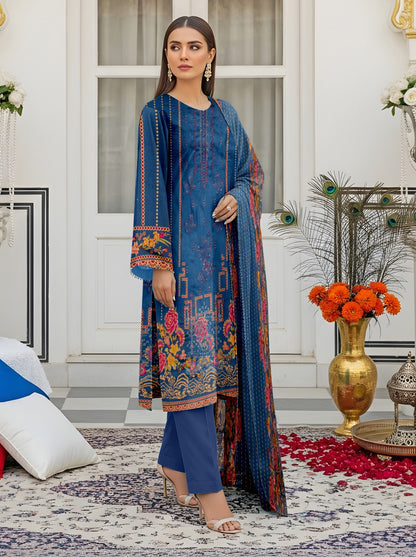 BUNDLE OF 10 SUITS LAWN UNSTITCH 3PEICE