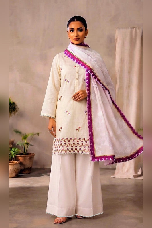 Winter Luxe Premium Cotton Cord Set – 3 Piece (Stitched)