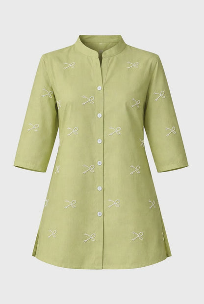 Embroidered Bana Dora Lawn Top (STITCHED)