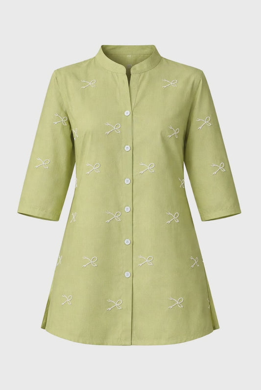 Embroidered Bana Dora Lawn Top (STITCHED)
